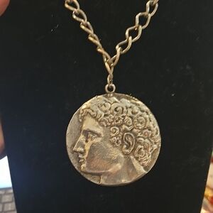Vintage Roman Greek Pendant Necklace